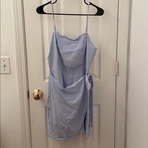 Light Blue Wrap Dress